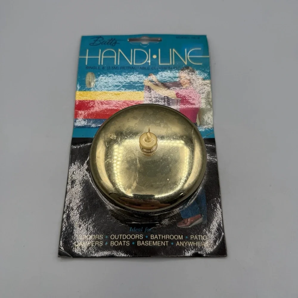 Vintage Butts Handi-Line Single 8' Retractable Clothesline H-8 Boats Indoor